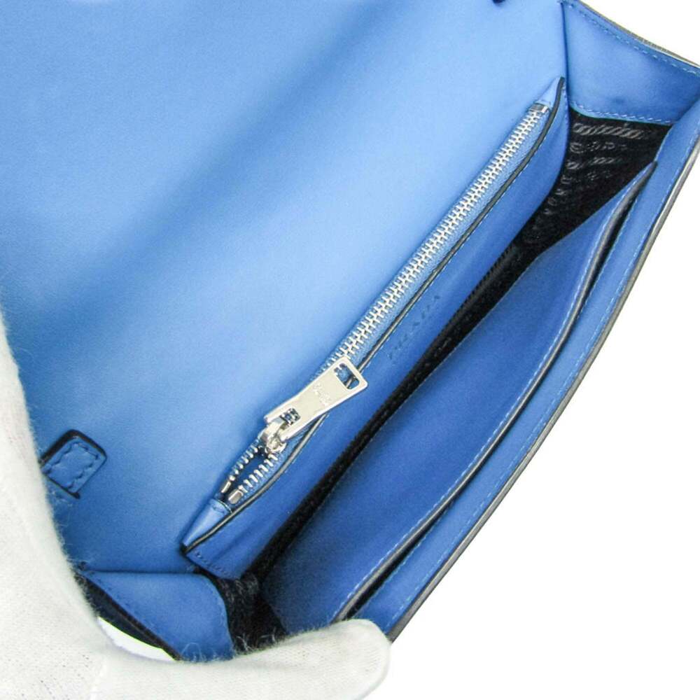 PRADA Blue Leather Shoulder Bag - Picture 3 of 16